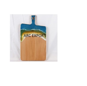 Blocs à découper en bois d'acacia polyvalents de forme ronde conception suspendue dernière arrivée planche à découper de fruits pour la maison et la cuisine - Product Image 2