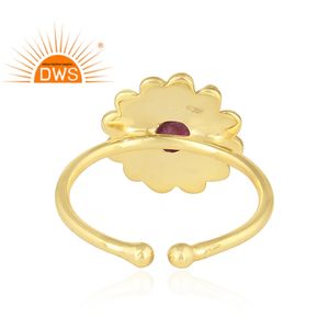 แหวนพลอยทัวร์มาลีนสีชมพูธรรมชาติเป็นของขวัญสำหรับผู้หญิงขายดีที่สุด - Product Image 3