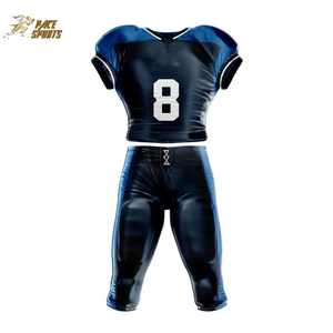 ชุดอเมริกันฟุตบอลสีขาวดำ ดีไซน์ระบายอากาศได้ดี ขายดี คุณภาพสูง ไซส์ใหญ่ ปรับแต่งได้ ป้องกันแบคทีเรีย - Product Image 5