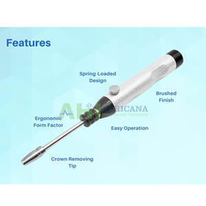 ที่กำจัดมงกุฏทันตกรรมแบบตุรกีใช้ซ้ำได้ด้ามจับตามหลักสรีรศาสตร์คุณภาพสูงสำหรับกระบวนการทางทันตกรรม - Product Image 3