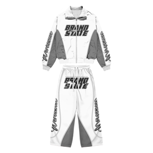 กางเกงขายาวผ้าโพลีเอสเตอร์กันน้ำกันลมทรงหลวมปักโลโก้คุณภาพสูงแบบสั่งทำพิเศษสำหรับผู้ชาย - Product Image 5