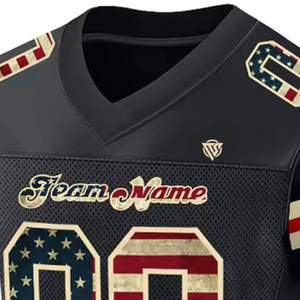 Dernier style Maillot de football américain à quantité minimale de commande basse Vêtements de sport Maillot de fan de football américain à vendre - Product Image 6