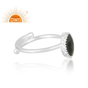 Best Selling 925 Sterling Silver Natural Gold Sheen <b>Obsidian</b> Gemstone Ring Custom <b>Jewelry</b> For Women Gift For Her - Product Image 4