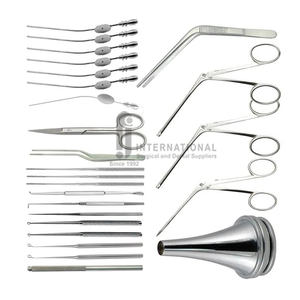 Vente chaude 28pc Base en acier inoxydable Instruments chirurgicaux Chirurgie de l'oreille moyenne ORL Myringotomie Plateau de stérilisation pour les hôpitaux - Product Image 3