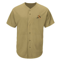 Jersey Baseball Custom Murah 100% Poliester Anti-Bakteri V-neck dengan Warna Kustom dan Layanan OEM untuk Dewasa Unisex