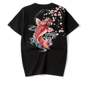 T-shirts en coton uni décontractés pour hommes, vente chaude, prix de gros, mode estivale, nouvelle arrivée, design de t-shirts brodés - Product Image 2