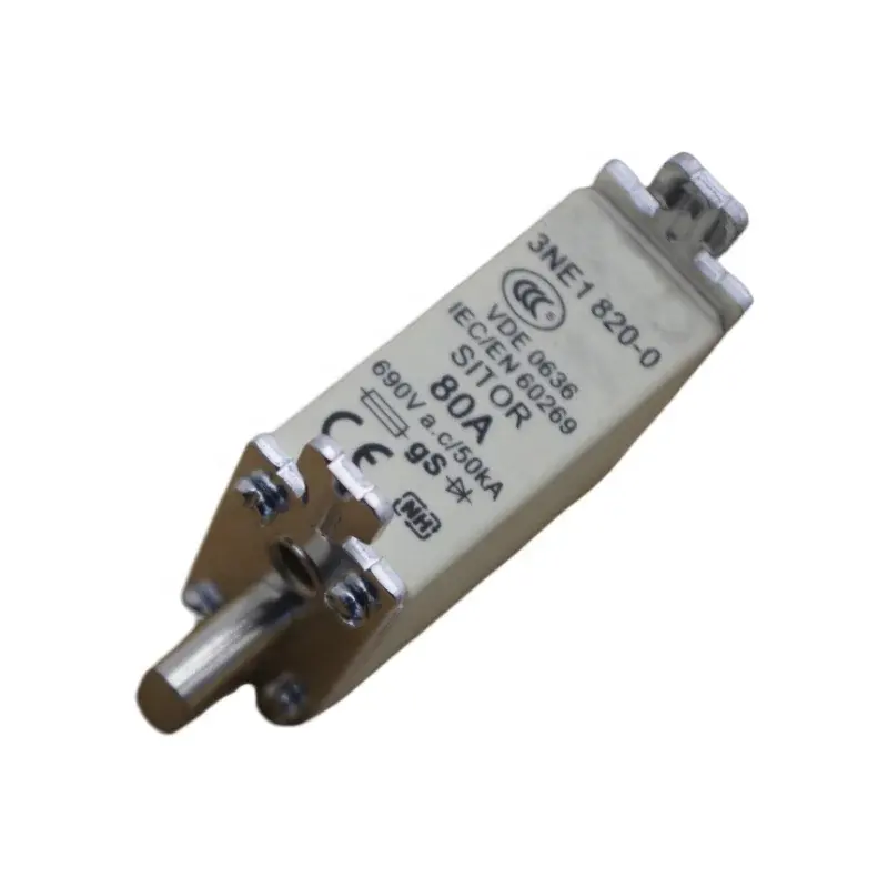 Cầu chì bảo vệ bán dẫn liên kết 80A 690V 3ne1 820-0 giá cầu chì nhiệt