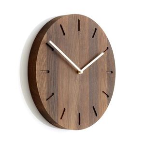 Reloj de madera hecho a mano de estilo moderno elegante, reloj de pared de cuarzo de calidad superior, decoración del hogar para oficina, motivo artístico, reloj decorativo de madera - Product Image 1