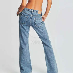 Pantalon personnalisé en strass pour femmes Hip Hop Bling Streetwear Pantalon respirant Jeans de luxe en strass pour femmes - Product Image 3