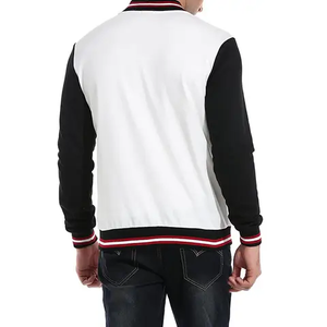 Chaqueta de bombardero de béisbol personalizada de alta calidad para hombre, chaquetas de invierno Varsity Letterman con capucha, manga larga, estilo de piel de vaca, nuevo - Product Image 6