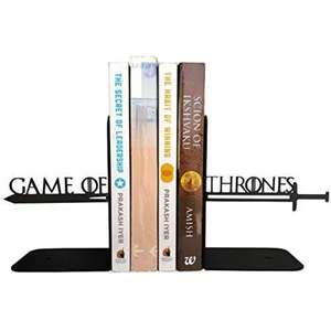 Serre-livres au design épée de luxe en métal de haute qualité, parfait pour une décoration de table de bureau élégante - Product Image 1