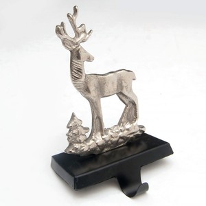 Colgador de medias en forma de Ángel de aluminio adornado para chimenea Mantel Holiday Decor Christmas Stocking Holder - Product Image 5