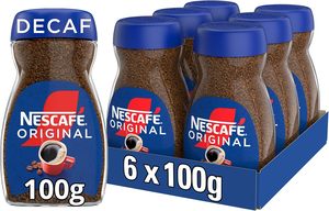 NESCAFÉ Original Café Instantáneo Descafeinado 100g, Aroma Intenso, Sabor Completo y Fuerte (Paquete de 6) - Product Image 2