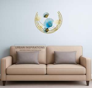 Décoration murale en métal fait à la main Sculpture d'art en fer pour chambre à coucher salon et décoration intérieure Accent - Product Image 2