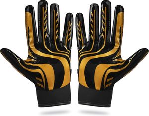 Gants de football au design personnalisé avec dos Gants de football américain professionnels à séchage rapide souples et flexibles - Product Image 2