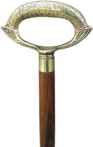 Bastón de diseñador hecho a mano victoriano hombres mujeres latón madera caminar varitas estilo Unisex - Product Image 2