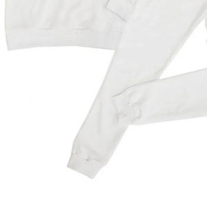 Ensemble de survêtement en coton French Terry respirant de qualité supérieure avec broderie en chenille personnalisée, streetwear, 500 GSM - Product Image 3