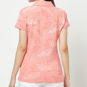 Polos estampados 2027 algodón 100% para mujer de alta calidad nuevos polos estampados personalizados de algodón poliéster para mujer - Product Image 4