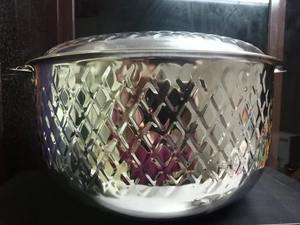 Cacerola de Acero Inoxidable de 3.5L con Base de Cobre, Redonda y Pulida, Utensilios de Cocina para el Hogar, Hecha en India, Venta al por Mayor - Product Image 2