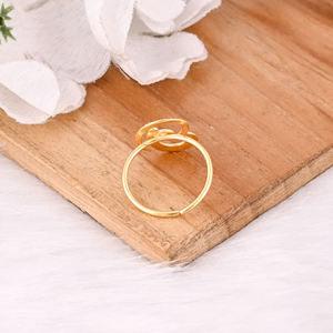 925 Sterling Silver Yellow Gold Plated Handmade <b>Plain</b> Classic Cocktail Designer Adjustable Stackable <b>Ring</b> Perfect Gift for Her - Product Image 3
