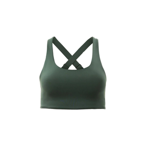Custom Logo Front Simple Women's Sports Bra Breathable Soft Stretchy Fabric High Support Yoga Fitness Gym Workout High Quality - Product Image 4