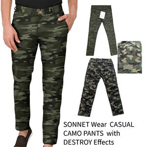 Pantalons de camouflage décontractés de haute qualité pour hommes Salopette d'extérieur multi-poches Cargo Camo Pants and Joggers - Product Image 5