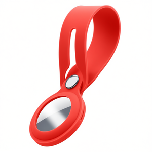 Llavero de silicona LOOP para AIRTAG, LOOP AIRTAGR rojo para línea celular, llavero promocional y mosquetón - Product Image 3