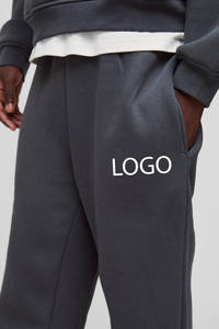 กางเกงวอร์มผู้ชายผ้าฝ้าย 450GSM พร้อมโลโก้สั่งทำ ทรงขาบานหลวม น้ำหนักมาก สำหรับการผลิตเสื้อผ้าแบรนด์ส่วนตัวแบบ OEM - Product Image 3