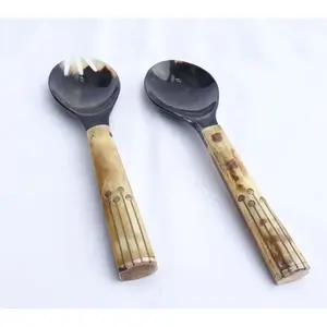 Elegante juego de cubiertos de acero inoxidable de color plateado con espejo pulido perfecto para Bodas de comedor en casa y ocasiones especiales - Product Image 5