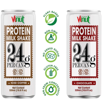 Boisson protéinée en conserve 320 ml saveur chocolat, fabricant OEM ODM de boissons sous marque privée