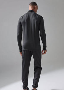 Ensemble de survêtement pour hommes en plein air 2 pièces vêtements de fitness survêtement demi fermeture éclair sweat et pantalon vêtements actifs survêtement pour hommes - Product Image 2