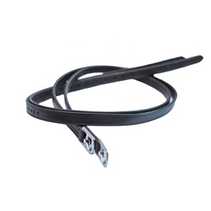 Estribos de Caballo Cubiertos de Cuero, Estribos Ecuestres Duraderos de Hierro, Equipo de Equitación con Color Personalizado - Product Image 1