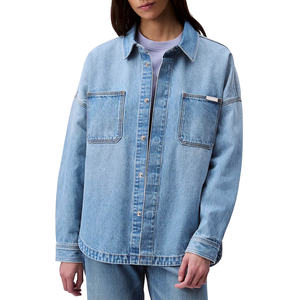 Chemise en jean pour femmes toutes saisons avec coupe fuselée et design classique pour un style décontracté et intelligent - Product Image 1