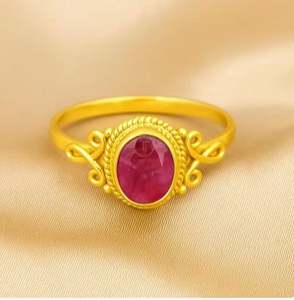 Anillo de Rubí Rosa, Anillo de Plata de Ley 925, Anillo Chapado en Oro Amarillo y Rosa, Anillo de Rubí Indio, Hecho a Mano, para Boda, por Exportador, Mejor Precio - Product Image 3