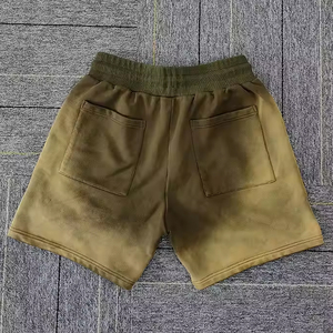 2026 Custom High Street Solid <b>Men's</b> Sweat <b>Shorts</b> Fleece French Terry <b>5</b> <b>Inch</b> <b>Inseam</b> Elastic Waist Quick Dry Breathable - Product Image 2