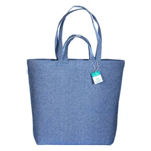 Borsa Tote in Tela di Cotone Riciclato 280 GSM con Doppio Manico per Shopper - Product Image 2