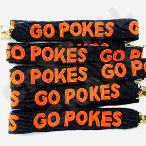 CRYSTAL CRAFT Go Pokes Block Beaded Purse Strap Customized Color Seed Bead Indian Style Custom Size Accept Custom Logo - Product Image 1