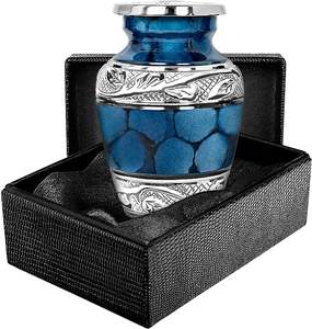 Proveedor indio listado superior que vende urnas de cremación de recuerdo de metal de aluminio 100% de estilo moderno de diseño personalizado de India - Product Image 1