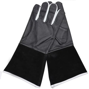 Gants de sécurité de soudage de qualité supérieure Tig Mig Laser, doublure en coton doux, résistance à la chaleur, cuir de vachette grainé, protection des mains et des bras - Product Image 2
