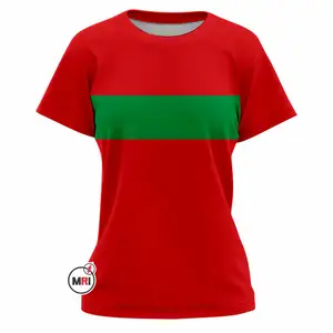 2023 magliette da donna a buon mercato estive personalizzate all'ingrosso rosso verde oro marrone prodotte In Pakistan