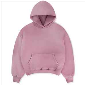 Sweat-shirts de qualité supérieure de couleur lavande, 100% coton, coupe ample, sweat-shirts streetwear, épaules tombantes, meilleurs sweat-shirts d'hiver pour hommes - Product Image 2