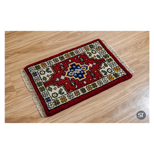 Tapis persan en laine noué à la main 60x90 cm Tapis traditionnel fait à la main Collection de motifs floraux et géométriques assortis - Product Image 5
