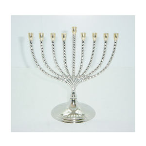 Vente en gros mini bougeoir Menorah de table en métal bougeoir indien créatif fait à la main de qualité supérieure mini Menorah bougeoir multi-flammes - Product Image 6
