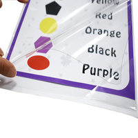 Portadocumentos Transparente Extraíble y Reposicionable UCI, con Carga Rápida, Inserto Triangular para Exhibición en Vidrio de Pared (A3/A4/A5/A6)