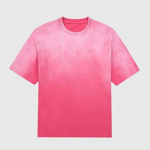 T-shirt de lavage à l'acide délavé au soleil en détresse de haute qualité pour hommes - Product Image 1