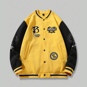 Conception personnalisée veste universitaire pour hommes bombardier en cuir de laine de qualité supérieure vêtements d'extérieur pour l'uniforme d'équipe ou à la mode - Product Image 1