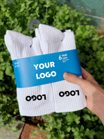 Bas quantité minimale de commande Custom Designer Made Brand Chaussettes de sport décontractées Chaussettes de sport tricotées Chaussette de compression personnalisée de qualité