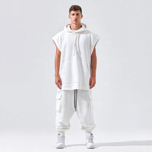 Sudadera sin Mangas Holgada para Hombre, Camiseta Deportiva con Capucha, Sudadera sin Mangas Holgada y Ajustada para Hombre - Product Image 5