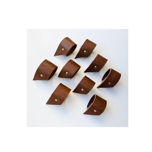 Leather Napkin Ring <b>Wedding</b> and Party Custom Leather Linen Napkin Rings with Logo at Best Price - Product Image 2