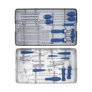 Nuevo Juego de Instrumentos de Titanio de Primera Calidad, Clase I, para Cirugía de Columna Vertebral, con Tornillos y Varillas, con 2 Años de Garantía - Product Image 1